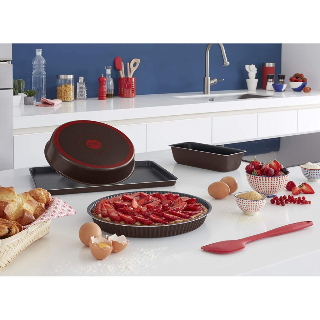 Tefal J5549702 Perfect Bake Non-Stick Cake Mold, 26 cm, Brown, Aluminum