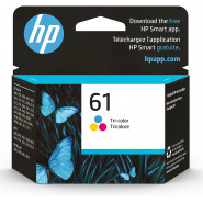 Original HP 61 Tri-color Ink | Works with DeskJet 1000, 1010, 1050, 1510, 2050, 2510, 2540, 3000, 3050, 3510; ENVY 4500, 5530; OfficeJet 2620, 4630 Series | Eligible for Instant Ink | CH562WN Inkjet Printer Ink TilyExpress 2
