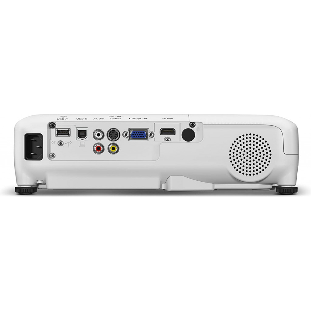 Epson EB-S04 Portable Versatile Projector (SVGA, 3LCD, 15000:1 Contrast, 3000 Lumens, 10,000 Hour Lamp Life) - White