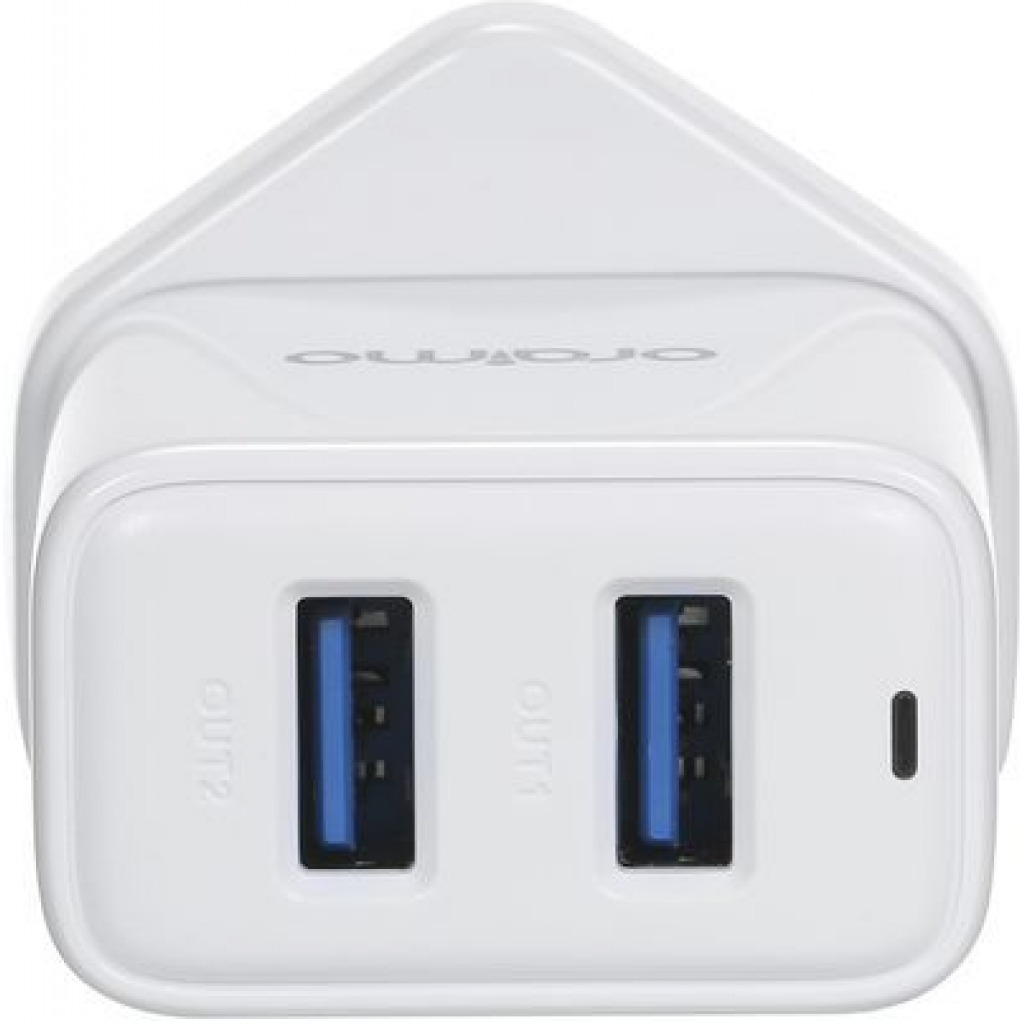 Oraimo Phone Charger UK Dual USB OCW-U63D White