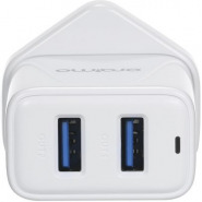 Oraimo Phone Charger UK Dual USB OCW-U63D White Phone Chargers TilyExpress