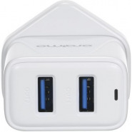 Oraimo Phone Charger UK Dual USB OCW-U63D White