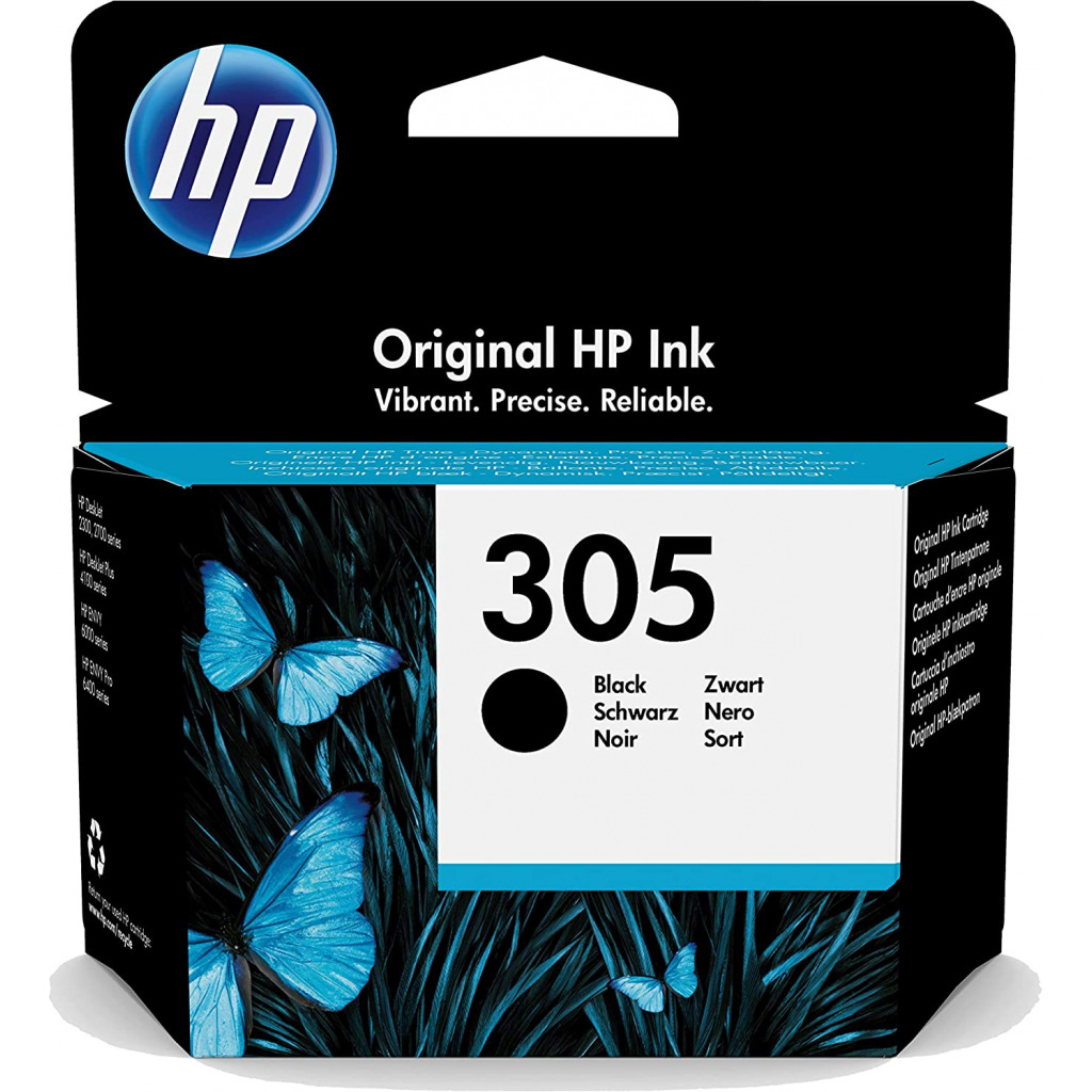 HP 305 Original Black Ink Cartridge For HP 2320 & 2710