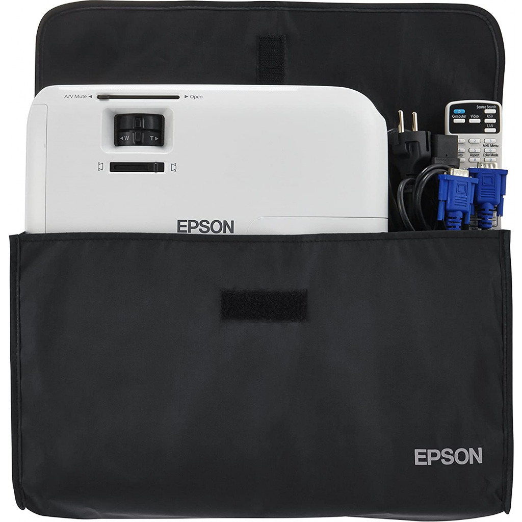 Epson EB-S04 Portable Versatile Projector (SVGA, 3LCD, 15000:1 Contrast, 3000 Lumens, 10,000 Hour Lamp Life) - White