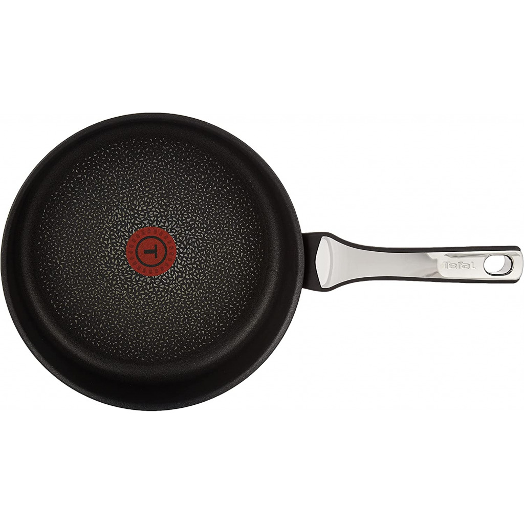 TEFAL Expertise 24 cm Saute Cooking Pan with Lid, Black, Aluminium, C6203272. ( All Heat Sources including Induction)