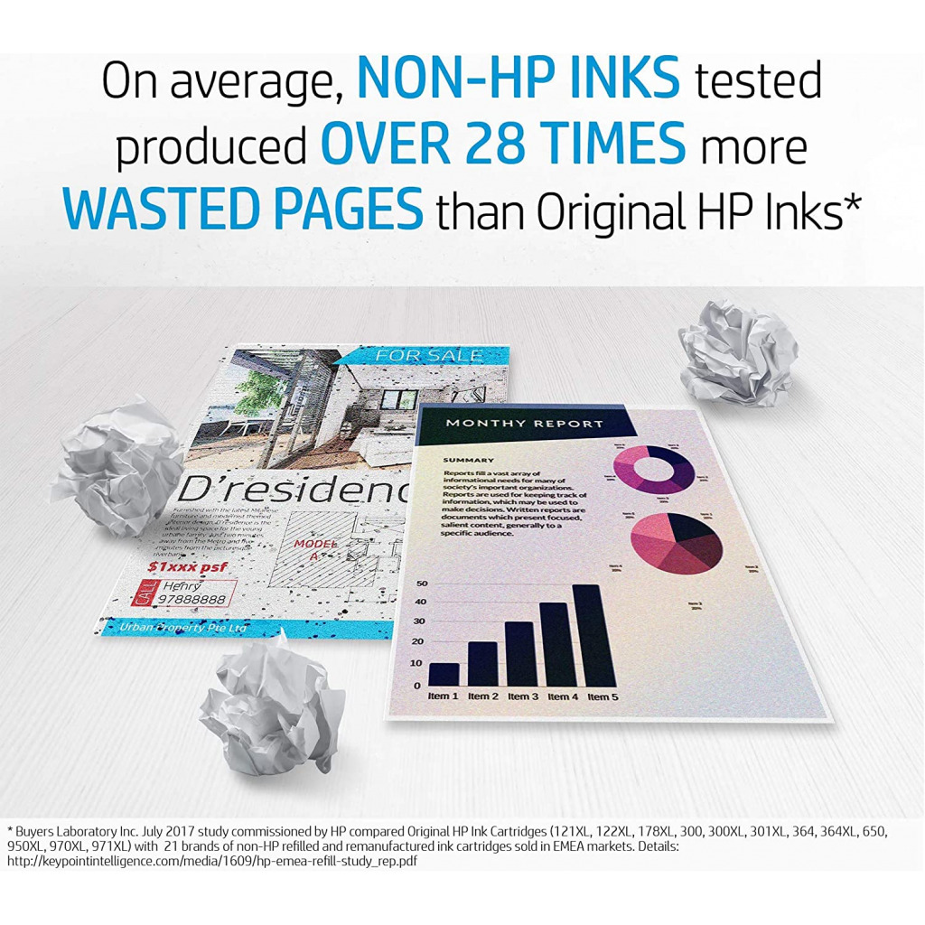 HP 123 Black Original Ink Cartridge Works with HP DeskJet 2130, 2620, 2630, 2632, 3639 Printers