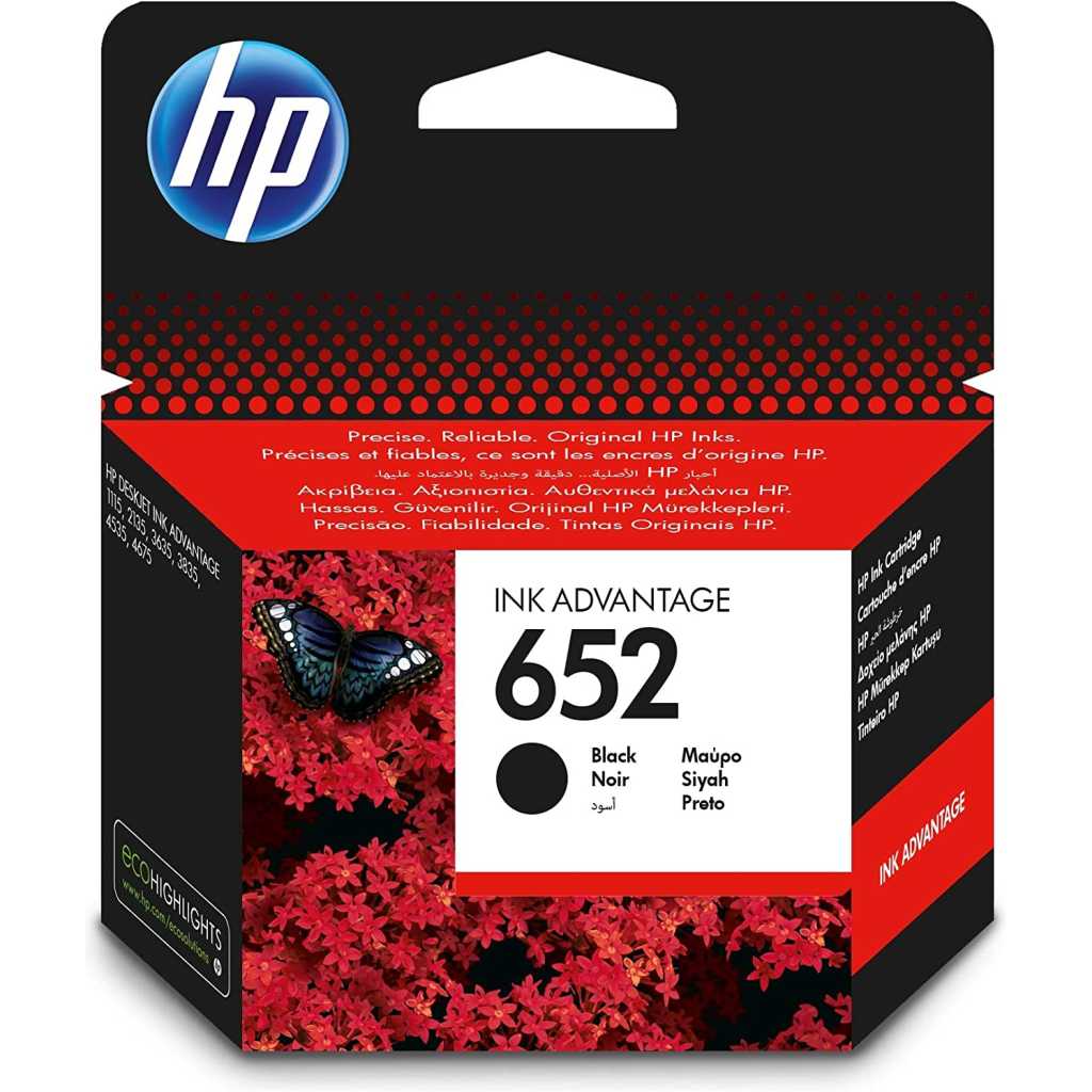 HP 652 Black Ink Cartridge