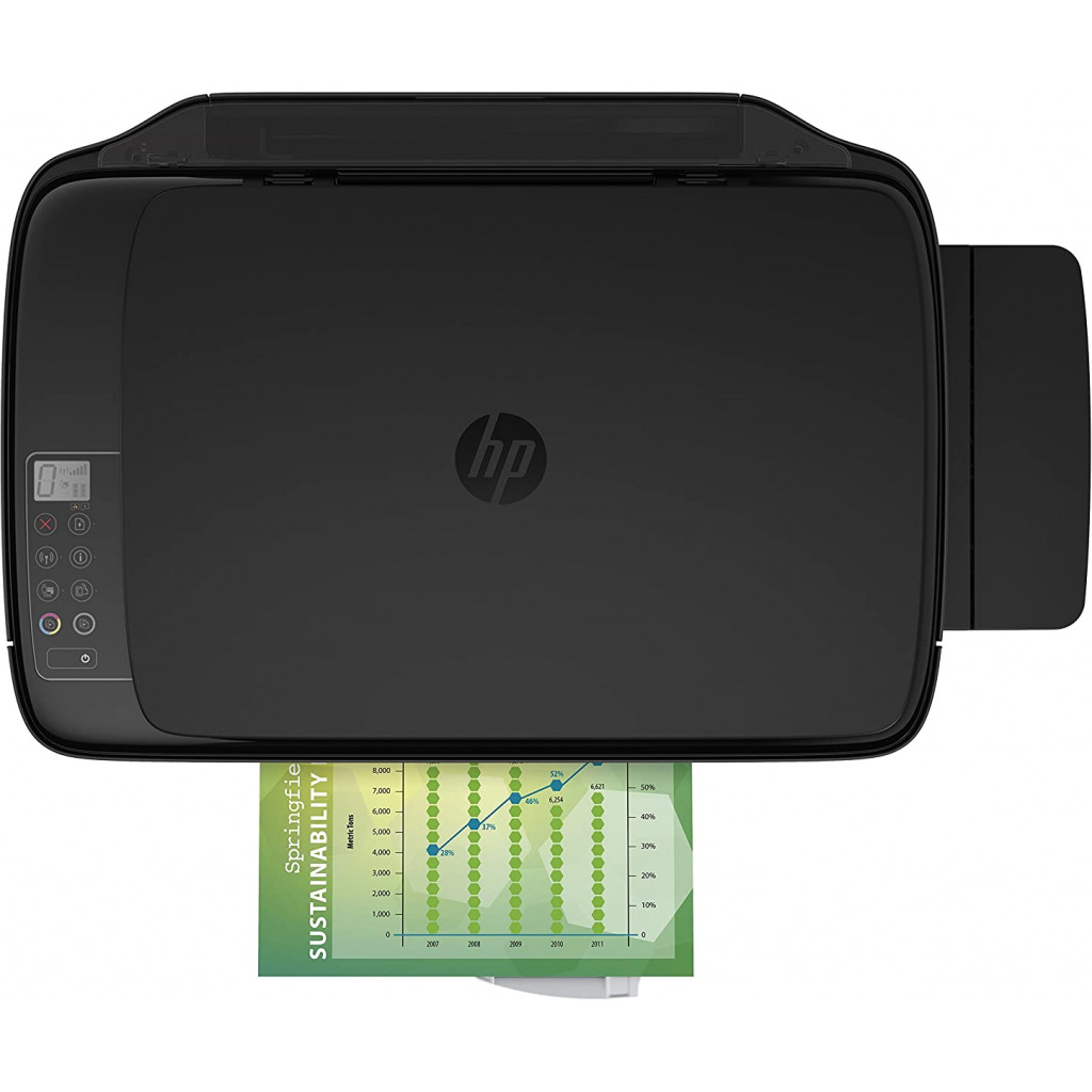 HP Ink Tank 415 WiFi Colour Printer, High Capacity Tank 6000 Black and 8000 Colour, Low Cost per Page (10p for B/W and 20p for Colour), Borderless Print