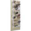 Metal Over The Door 36 Pairs Shoe Rack - White