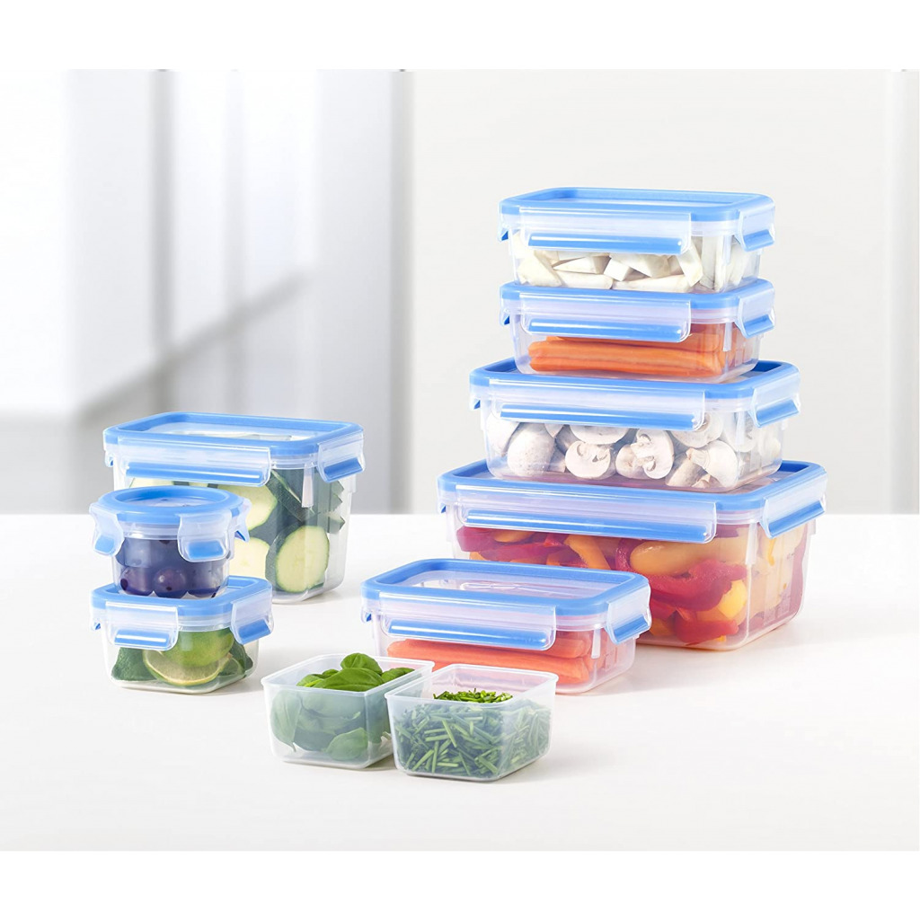 Tefal 5.5 L Plastic Food Storage Container, Rectangular K3022512 - Blue