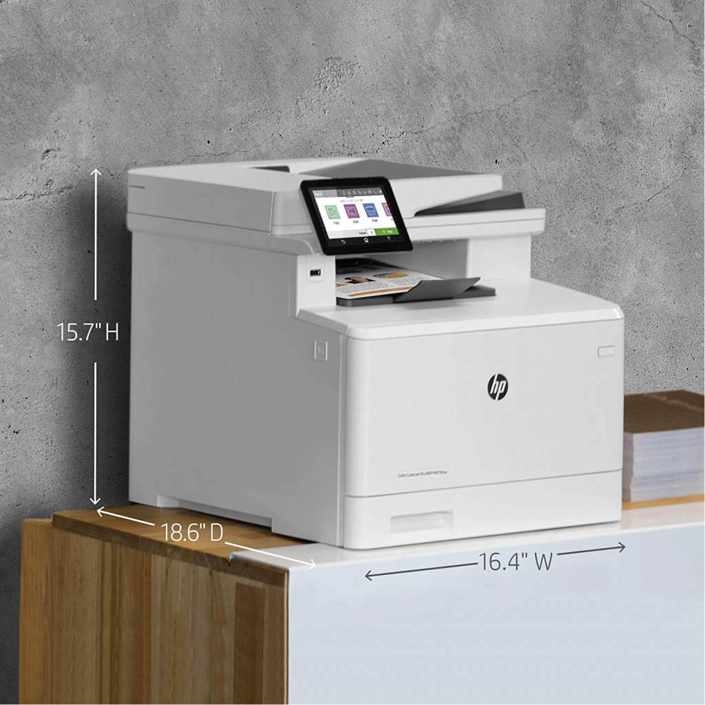 HP Color LaserJet Pro Multifunction M479fdw Wireless Laser Printer - White ( 1 Year Warranty)