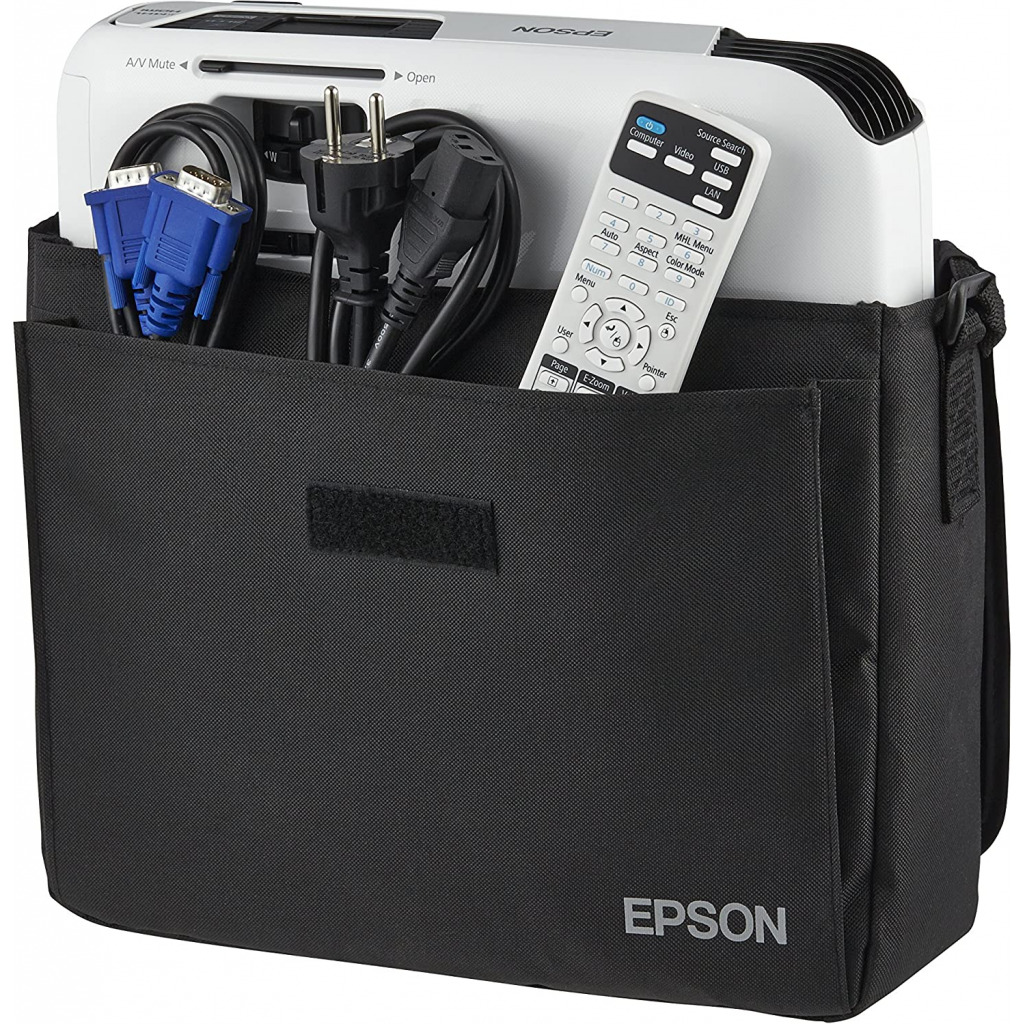 Epson EB-S04 Portable Versatile Projector (SVGA, 3LCD, 15000:1 Contrast, 3000 Lumens, 10,000 Hour Lamp Life) - White