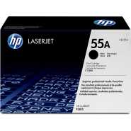 HP 55A Original LaserJet Toner Cartridge, Black, Single Pack