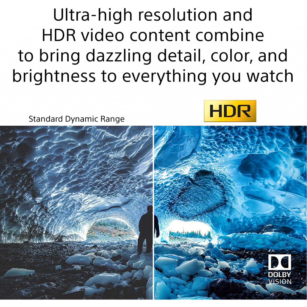 Sony X80J 75 Inch TV: 4K Ultra HD LED Smart Google TV with Dolby Vision HDR and Alexa Compatibility KD75X80J