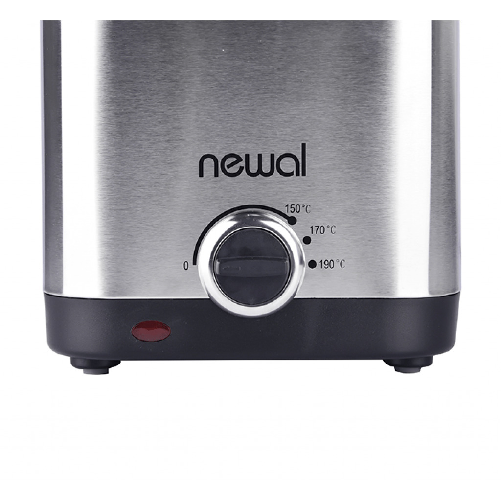 Newal 3L Stainless Steel Single Deep Fryer NWL-5057 - Silver/Black