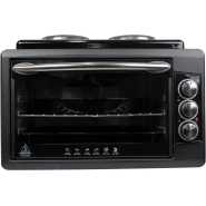 Blueflame BF-0125 Mini Oven With 2 Hot Plates, 40 Litres - Black
