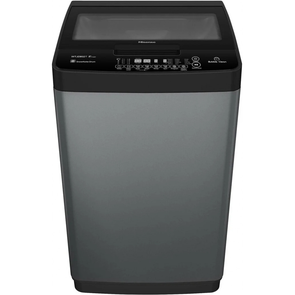 Hisense 8KG Automatic Top Load Washing Machine | WTJD802T