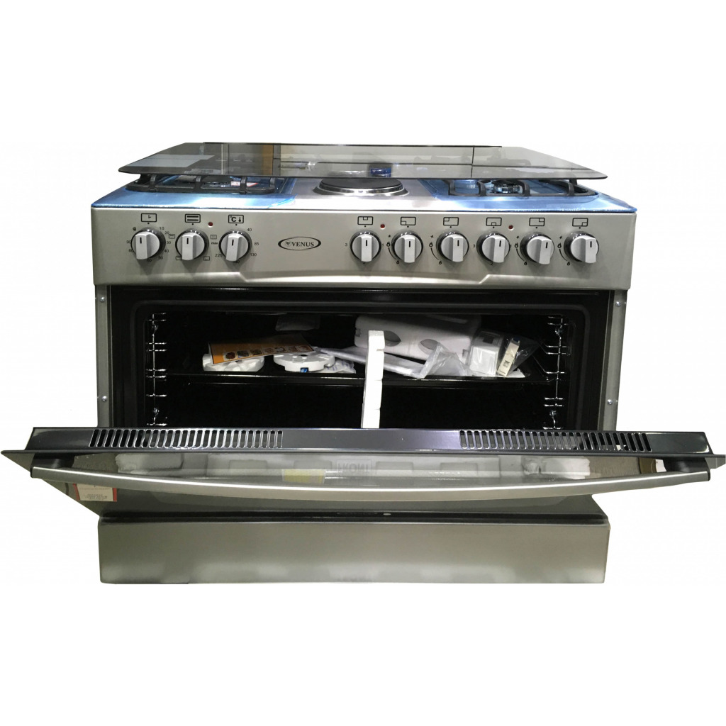 VENUS 90/60cms 4 Gas 2 Electric Plates Electric Oven & Grill + Gas Compartment VC9642 4 VENUS 90/60cms 4 Gas 2 Electric Plates Electric Oven & Grill + Gas Compartment VC9642