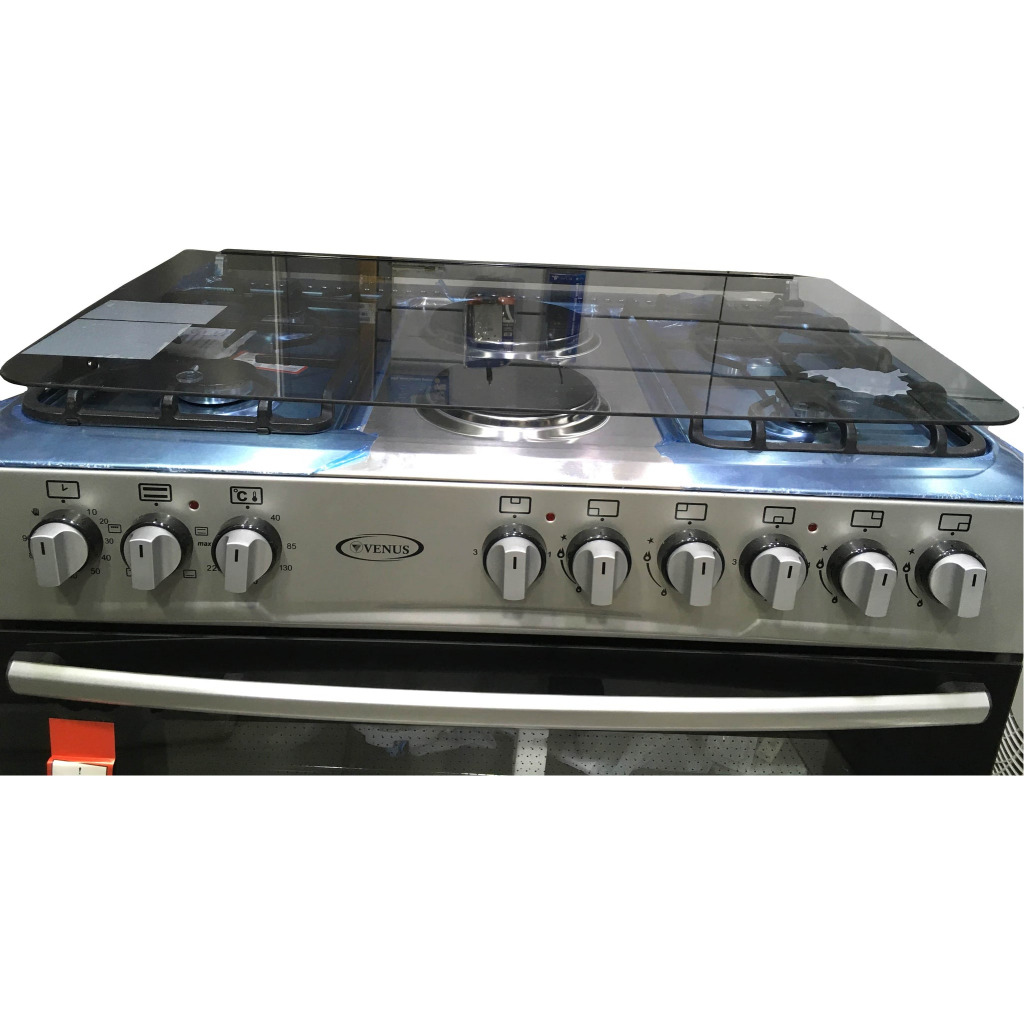 VENUS 90/60cms 4 Gas 2 Electric Plates Electric Oven & Grill, Gas protection & Automatic ignition + Gas Compartment VC9642