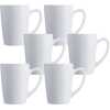 Luminarc 6 Pieces Of Tea Coffee Mug Cups-White