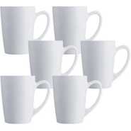 Luminarc 6 Pieces Of Tea Coffee Mug Cups-White