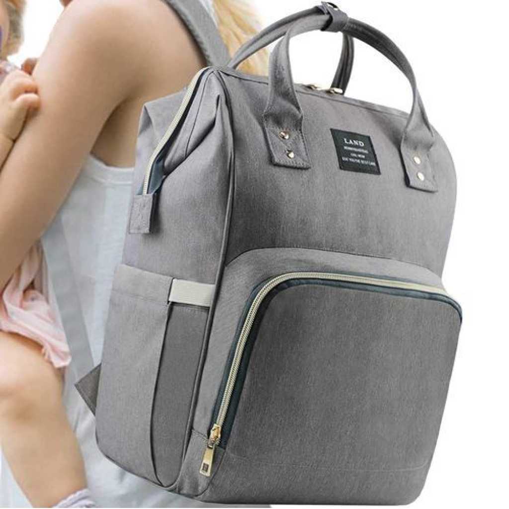 Multi- Function Diaper Bag - Grey