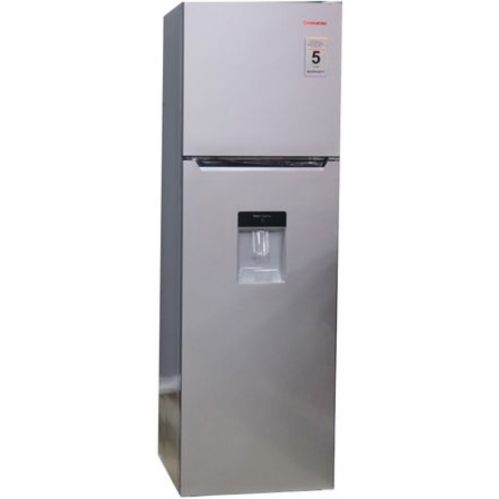 CHiQ 330-Litres Fridge CR330SD; Top Mount Freezer, Doible Door Frost Free Refrigerator With Water Dispenser – Silver Refrigerators TilyExpress