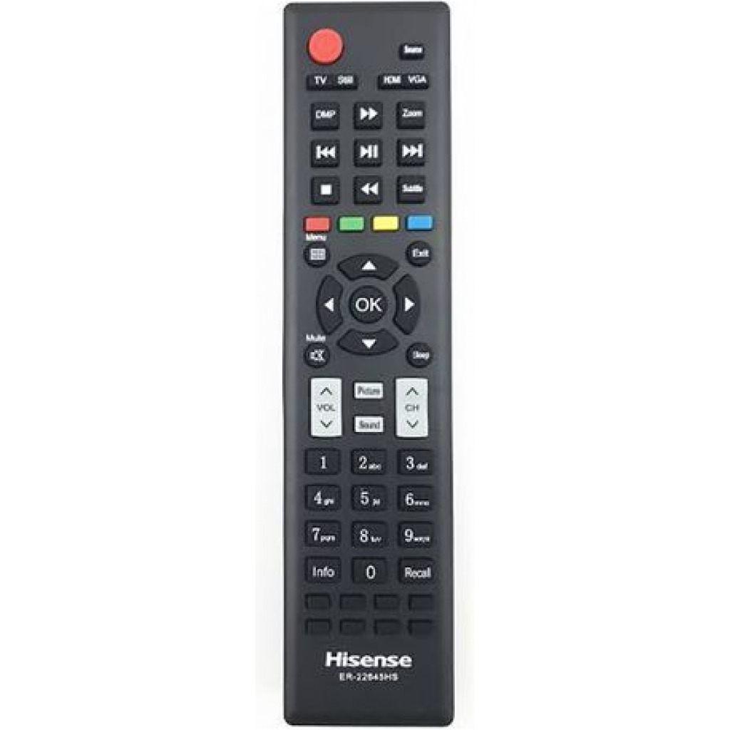 Hisense Universal 32",39",40", 43" 50" Inches Remote Control - Black