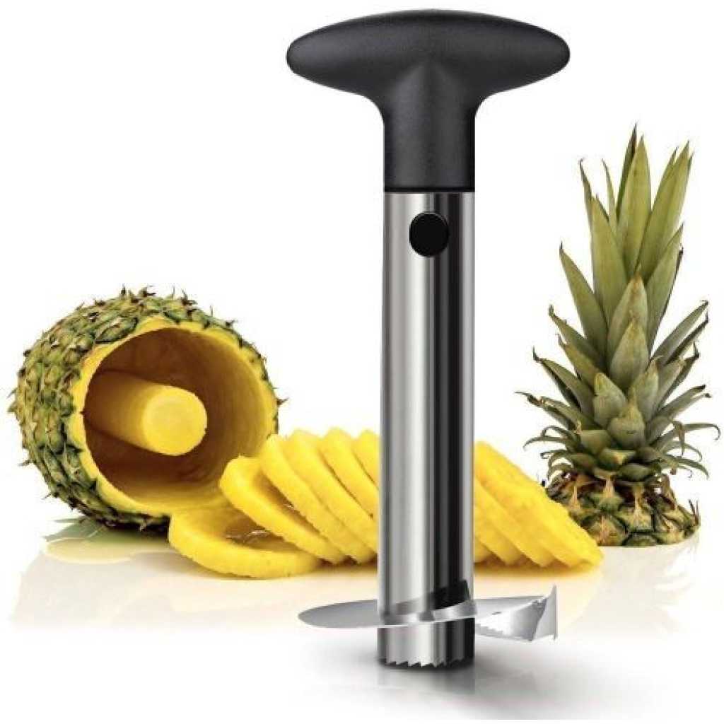 Easy Slice Pineapple Slicer/Peeler And Corer - Silver