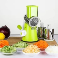 Table Top Drum Grater Vegetable Slicer, Green