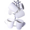 6 Pieces of Self Design Mugs Cups - White