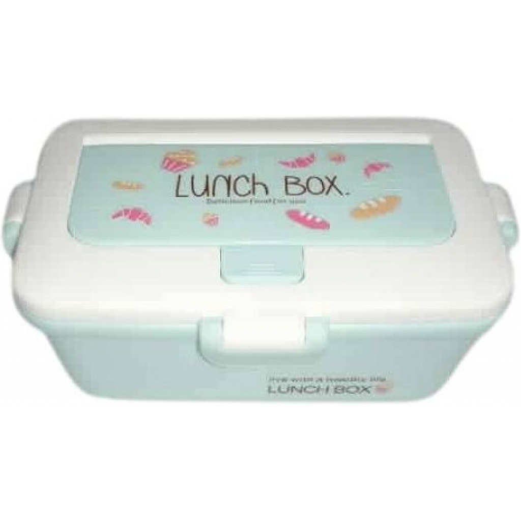 Plastic Food Storage Lunch Box Container-Blue