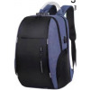 Anti-Theft Multipurpose Laptop Bag With Charging Port - Blue, Black
