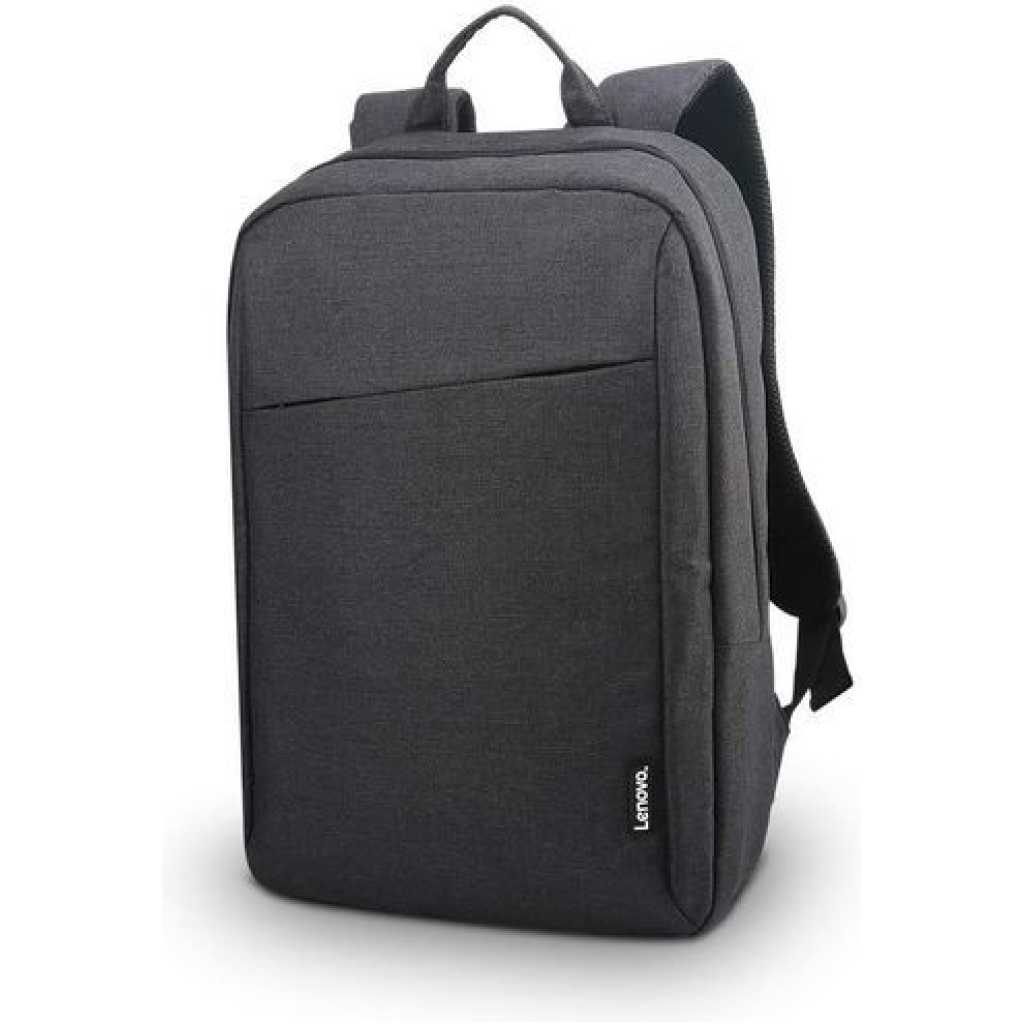 Lenovo Laptop Backpack B210, 15.6-Inch Laptop and Tablet, Durable, Water-Repellent, Lightweight, Clean Design, Sleek for Travel, Business Casual or College, for Men or Women - Black