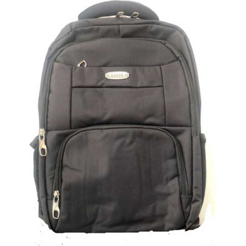 Radar Laptop Back Pack Plus Free Laptop Sleeve - Black