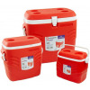 3 Piece Insulated Water Cooler Ice Chiller Boxes,Red