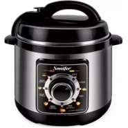 Sonifer 6L Electric Rice/Pressure Cooker, With Heat Preservation Function,Silver