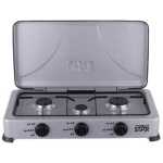 Winningstar 3 Burner Gas Stove Cooker Plate With Automatic Ignition - Grey