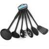 6-Piece Plastic Kitchen Cooking Utensils (Black)