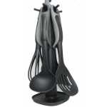 7 Piece Non Stick Kitchen Tool Cooking Utensils/ Serving Spoons Set- Black