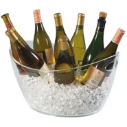 Co-Rect Acrylic 8 Bottle Beer,Champagne,Wine Ice Bucket, 8L-Colorless