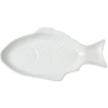 19 Inch Steak, Fish Plate Tray Dinner Platter, Bowl- White