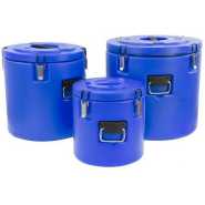 3 Piece Insulated Food Storage Cold & Hot Pots, Casseroles Dishes, (18L, 38L, 58L) Blue