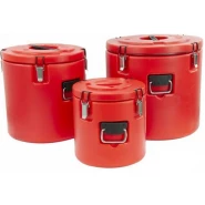 3 Piece Insulated Food Storage Cold & Hot Pots, Casseroles Dishes-Red