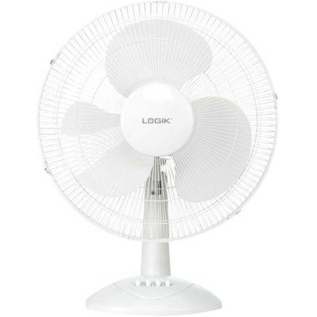 Logik 40CM Desk/Table Fan FD40-Tx1 LT-40D01 - White