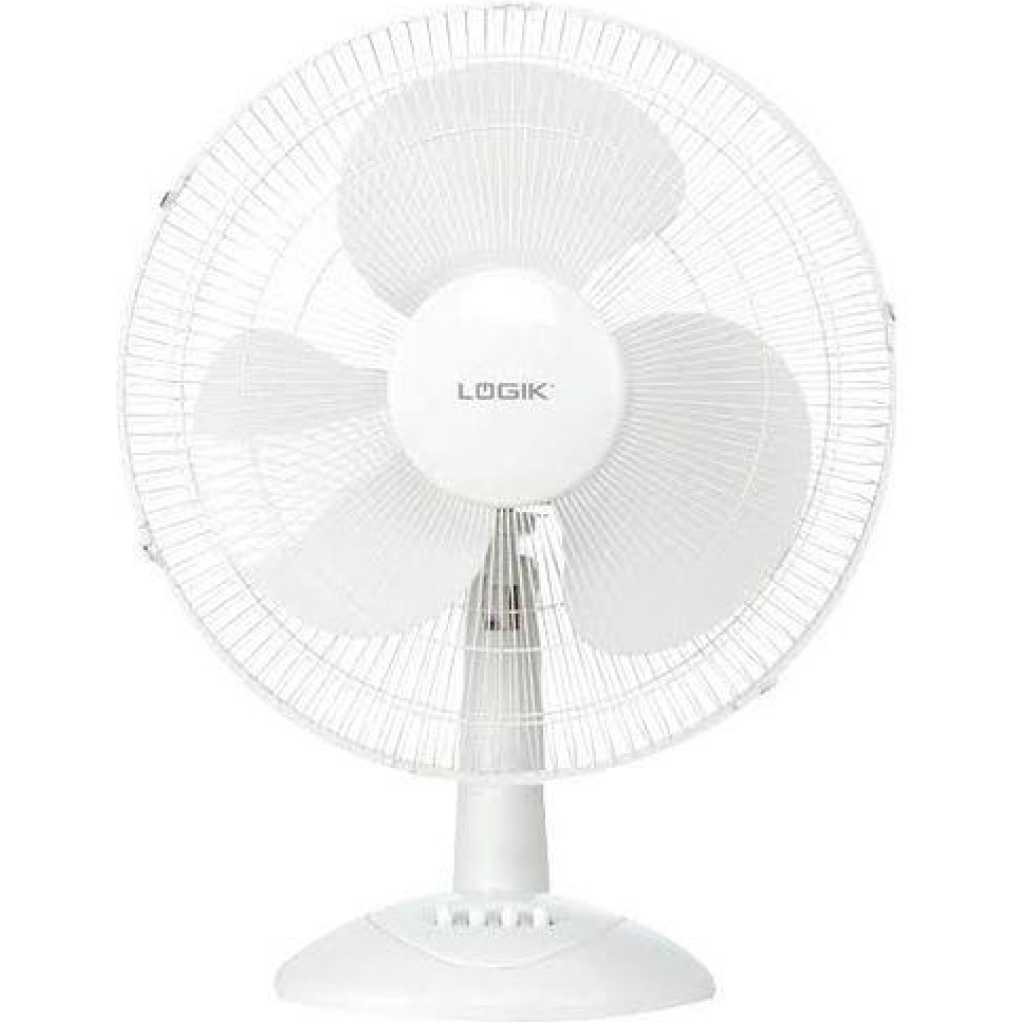 Logik 30CM Desk Fan TS07-30 LT-30D01 - White