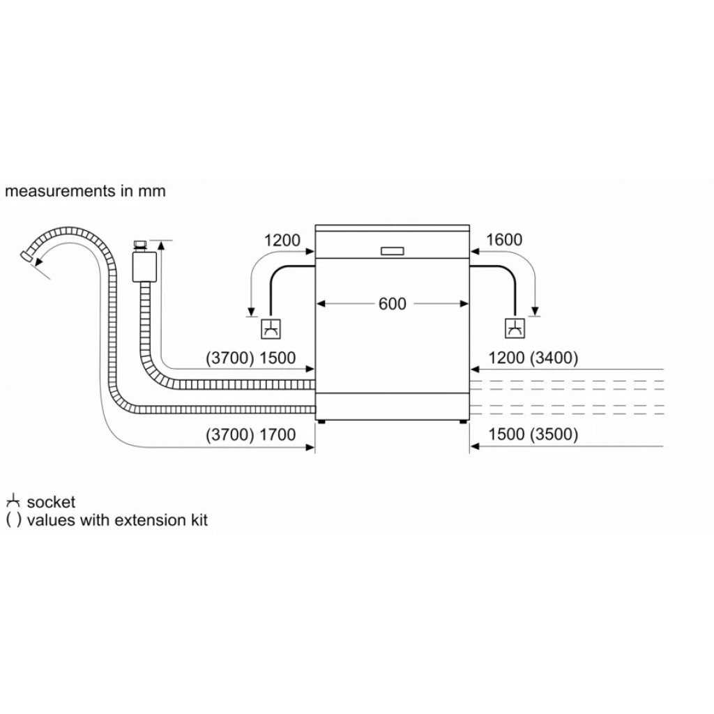 Bosch Serie 4 60 cm, Built- in, Fully-Integrated Dishwasher, 5 programs, 12 Place settings | SMV50E00GC