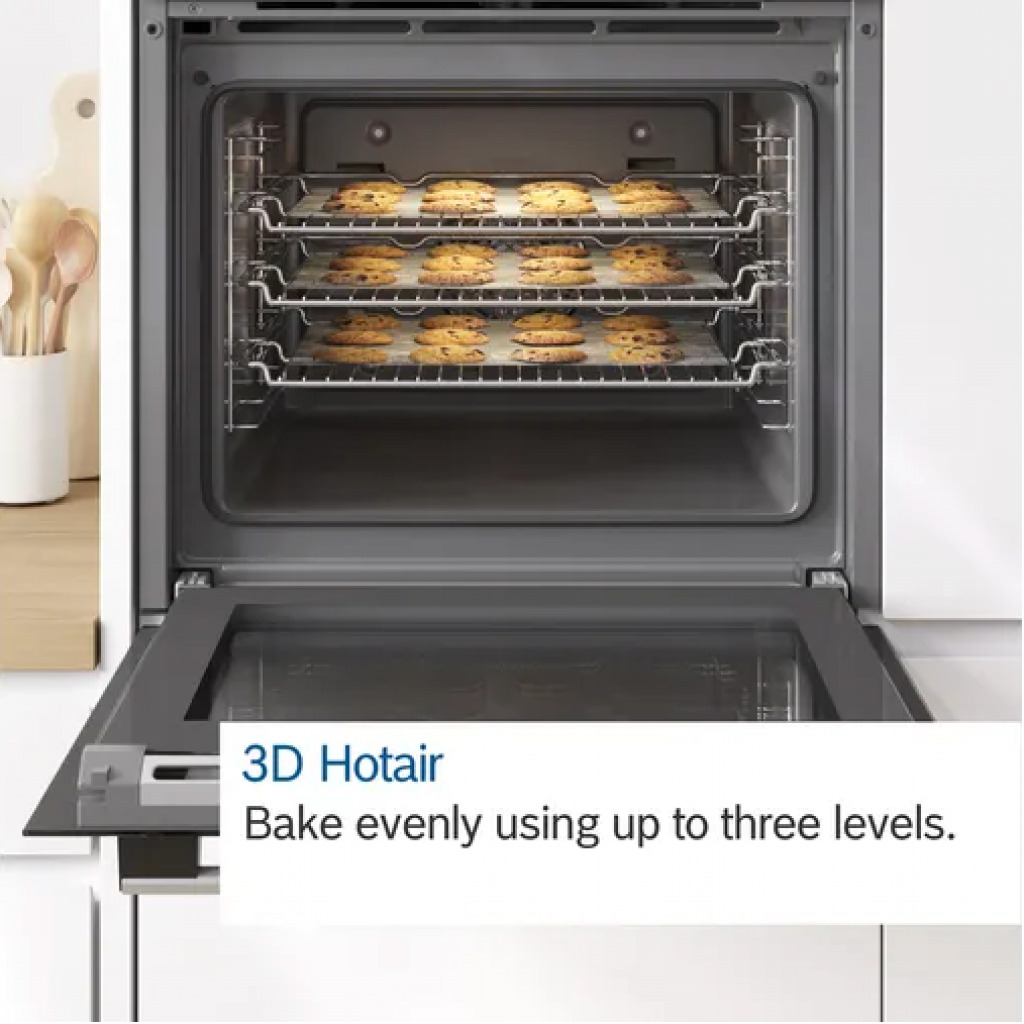 Bosch HHF113BA0B Serie 2 Built-In Electric Single Oven – Stainless Steel