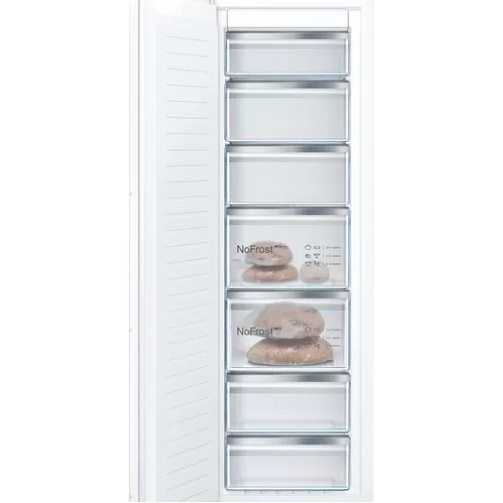 Bosch Tall Integrated Built-in Frost Free Fridge Freezer w/ Fixed Hinge, 177.2 x 55.8cm | GIN81AEF0G