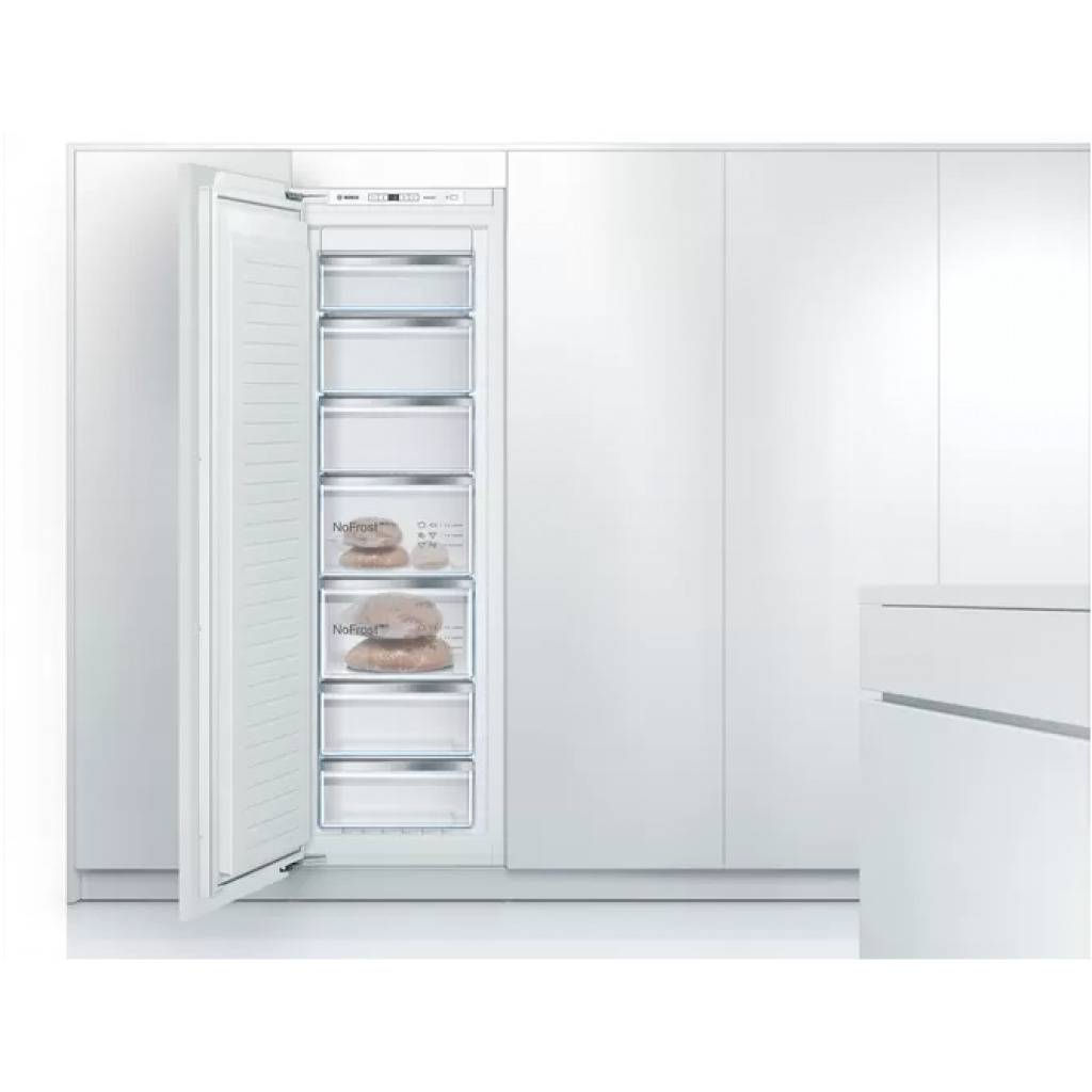 Bosch Tall Integrated Built-in Frost Free Fridge Freezer w/ Fixed Hinge, 177.2 x 55.8cm | GIN81AEF0G